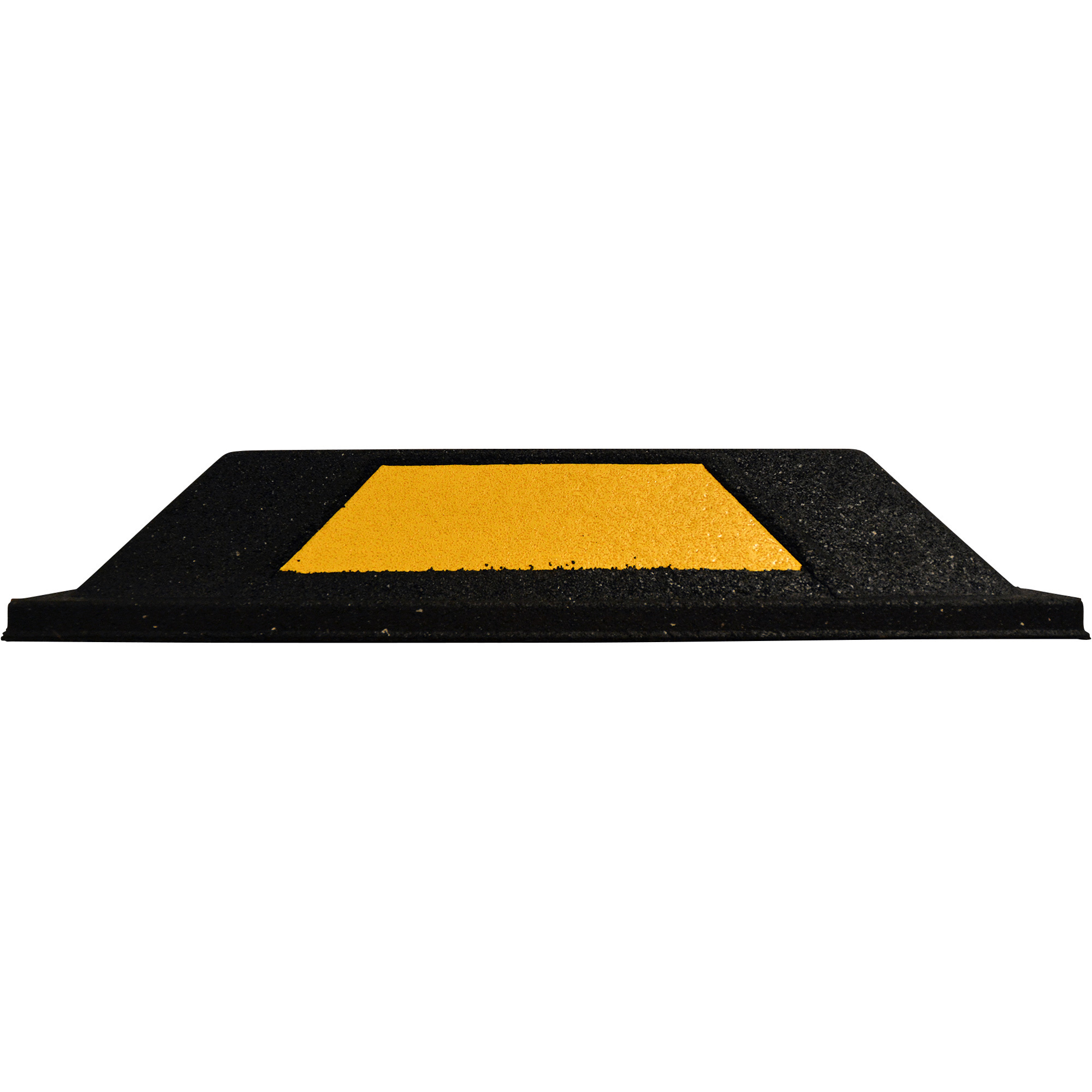 Technoflex Secure Parking Curbs with Reflective Stripe - 20in.L, 2-Pk., Black/Yellow